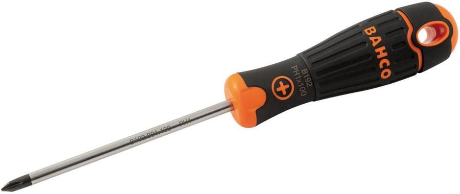 Bahco Schroevendraaier Fit | rubber greep | Phillips PH2 x 150 mm B192.002.150