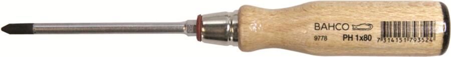 Bahco schroevendraaier houten hecht ph-1 | 9778-1
