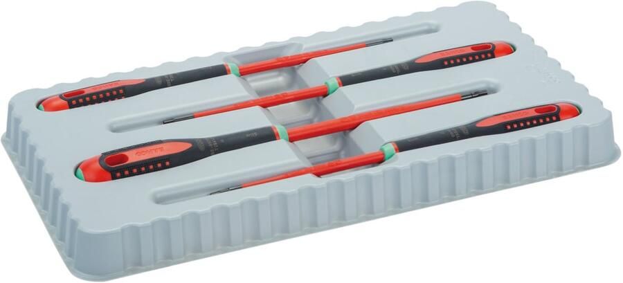Bahco Schroevendraaierset ERGO™ | geïsoleerd | VDE | driecomponentengreep | smal blad | TORX 4-delig BE-9880SL