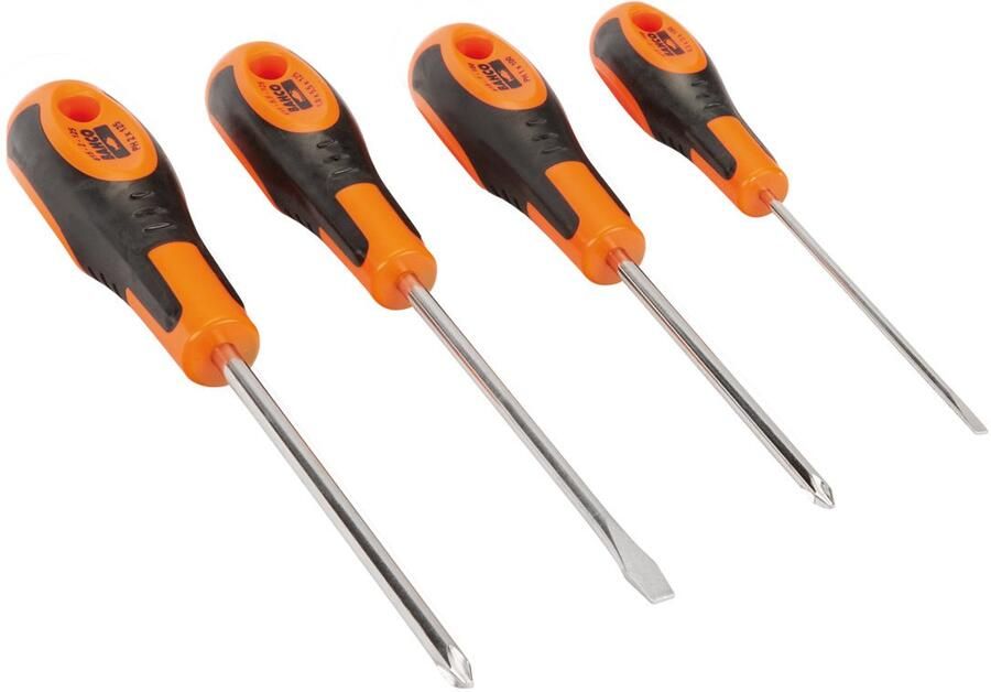 Bahco Schroevendraaierset | rubber greep | gleuf | Phillips 4-delig 602-4-LA