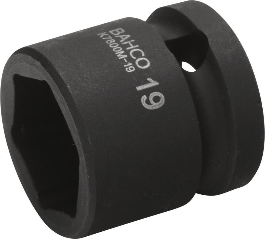 Bahco Slagdop 1 2" | kort | zeskant | gefosfateerd | 16 mm K7800M-16