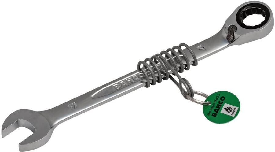 Bahco Steekringratelsleutel | met veiligheidsveer | verchroomd | lengte | 237 mm | 18 mm TAH1RM-18