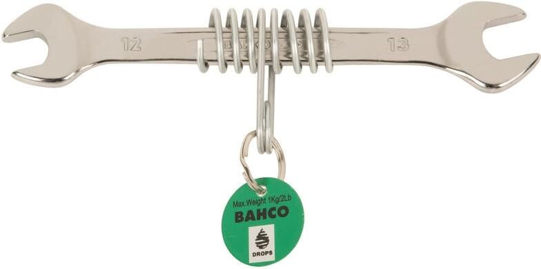 Bahco Steeksleutel | met veiligheidsveer | verchroomd | lengte 222 mm | 17 mm x 19 mm geschikt voor het werken op hoogte TAH6M-17-19