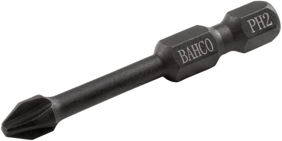 Bahco Torsiebit 1 4" | heavy-duty | voor Phillips schroeven | PH1 x 50 mm retailverpakking 66IM 50PH1-2P