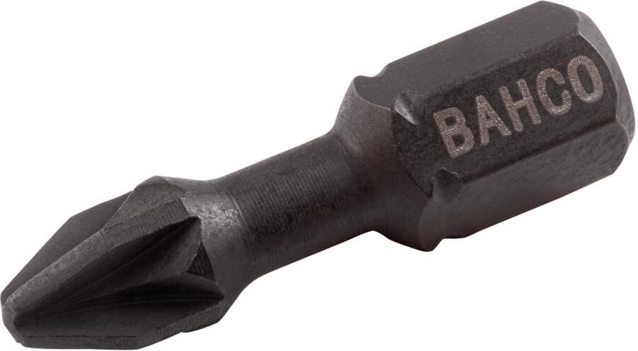 Bahco Torsiebit 1 4" | heavy-duty | voor Pozidriv schroeven | PZ2 x 25 mm retailverpakking 66IM PZ2-2P