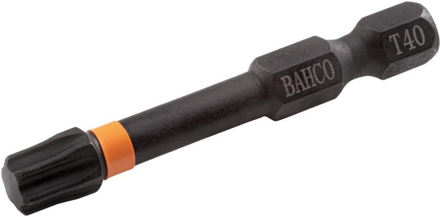Bahco Torsiebit 1 4" | heavy-duty | voor TORX schroeven | gekleurd | T30 x 50 mm retailverpakking 66IM 50T30C-2P
