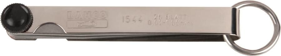 Bahco Voelermaat | met veiligheidsring | 0.03-1.00 mm | 26 bladen | 100 mm TAH1544