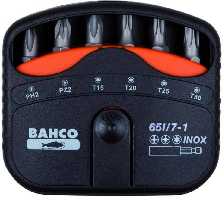 Bahco bits set 7pcs inox ph pz torx | 65I 7-1