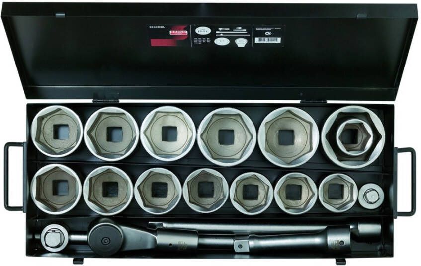 Bahco dopsleutelset 1inch 19-dlg metrisch | 9540MBL