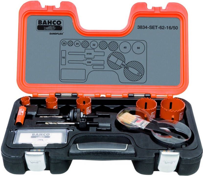 Bahco gatzagenset | 3834-SET-62-16 50