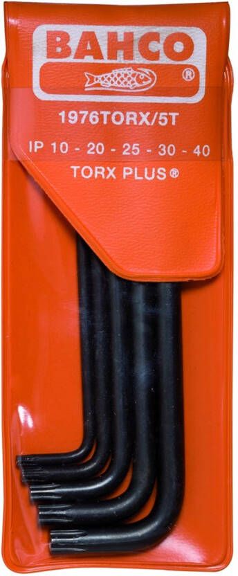 Bahco haakse stiftsleutel torx plus set | 1976TORX 5T