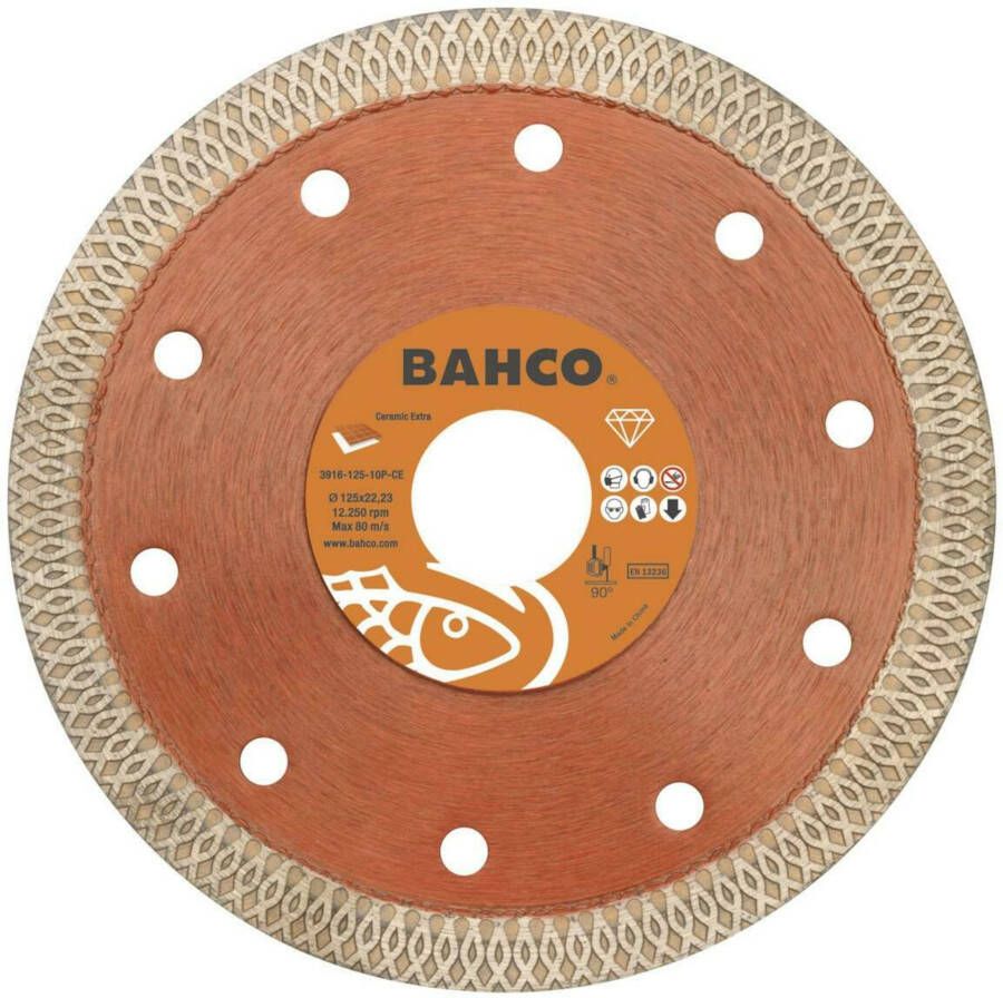 Bahco Slijpschijf | diamant | voor keramiek en tegels | 125 x 2.0 x 22.23 mm 3917-125-7S-C