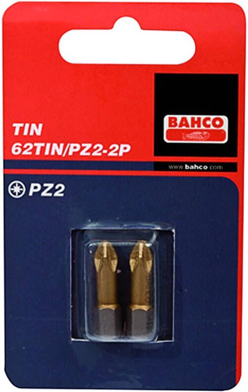 Bahco x2 bit pz3 25mm 1-4 dr tin | 62TIN PZ3-2P