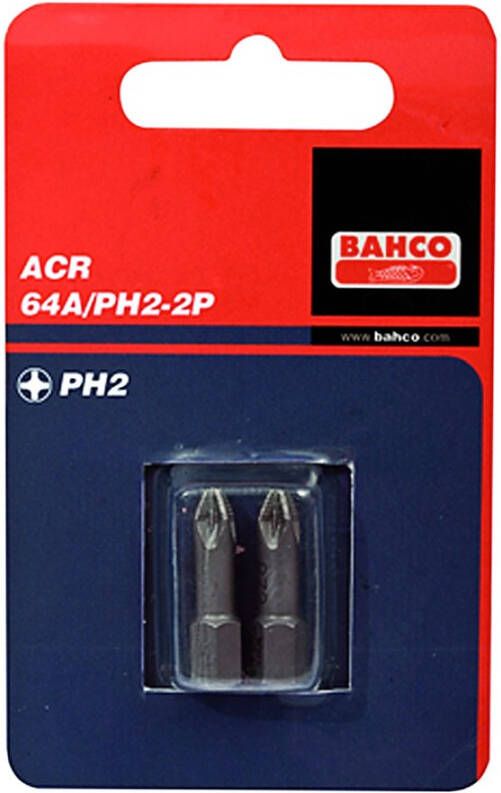 Bahco x2 bits ph1 25mm 1 4" acr | 64A PH1-2P