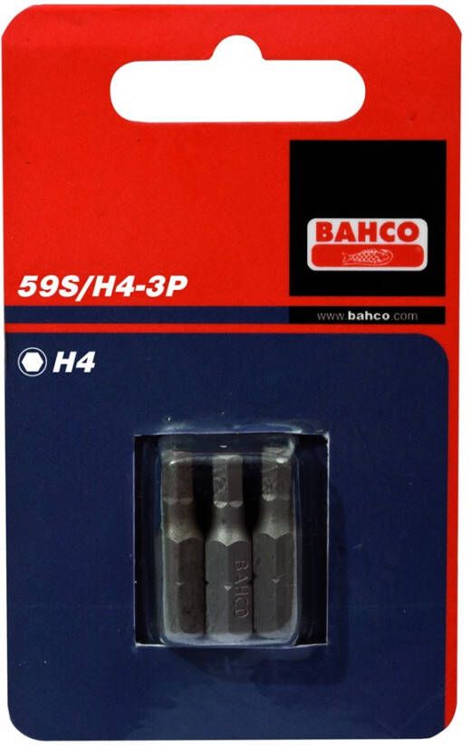 Bahco x3 bits hex425mm 1 4" dr standard | 59S H4-3P