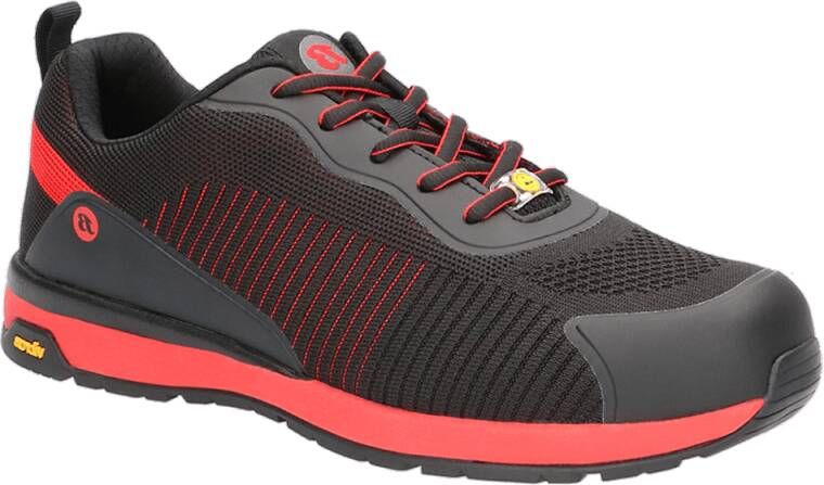 Bata Werkschoen Radiance Spark Laag S1P | Zwart Rood (W) | 00.017.115.40