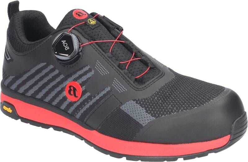 Bata Werkschoen Radiance Vibe S3 BOA | Zwart Rood | 8712843696914