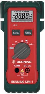 Benning Multimeter | 0 1 mV-600 V AC 0 1 mV-600 V DC | RMS | 1 stuk 044027