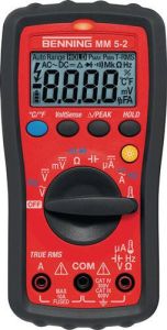 Benning Multimeter | 0 1 mV-600 V AC DC | WAAR RMS | 1 stuk 044071