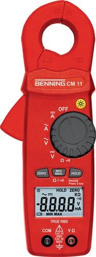 Benning Stroomtangmultimeter | 0 1 mA-20 A AC 0 1 mA-10 A DC | CAT IV 300 V | 1 stuk 044067