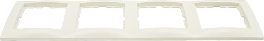 Berker B S1 Afdekraam | Inbouw | 4-voudig | Polarwit 66.033.26