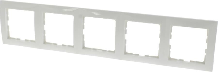 Berker S1 Afdekraam | Inbouw | 5-voudig | Polarwit 66.033.28