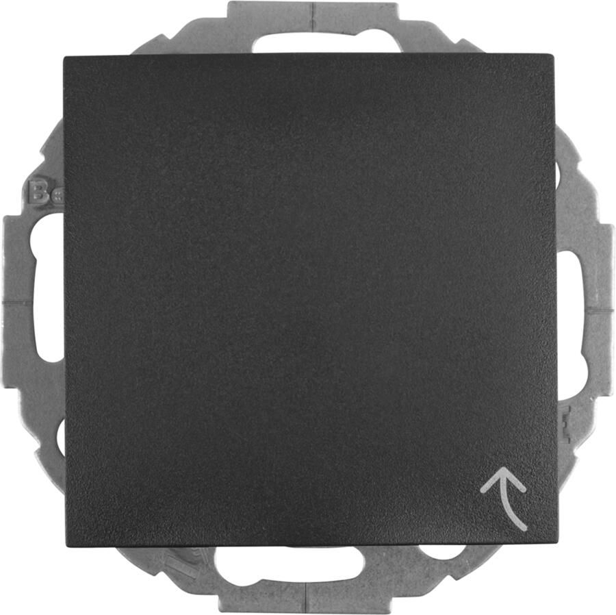 Berker S1 Contactdoos | Inbouw | 1-voudig | Randaarde | Met Klep | Met Aanraakbeveiliging | Antraciet 58.004.44