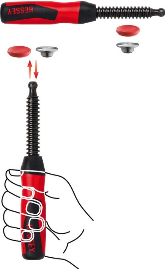 Bessey 2-componenten handgreep (TG overstek 140-175 mm TGK =GZ30 =GM30Z) 3101187