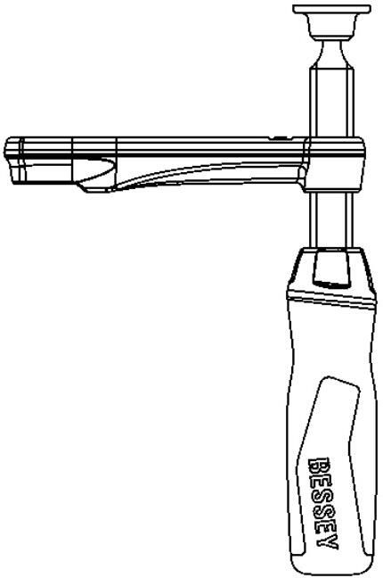 Bessey Glijbeugel compleet met 2K-Greep GZ25 3101835