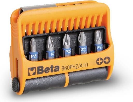 Beta 10-del.set bits met magnetische bithouder in kunststof houder 860PHZ A10 008600910