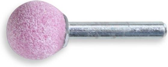 Beta 11131 10X10 Stiftslijpsteen | roze korund slijpkorrel | keramische binding | bol vorm | 25 stuks 111310010