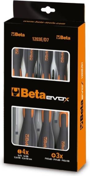 Beta 1203E D10N Set van Evox schroevendraaiers 012031019