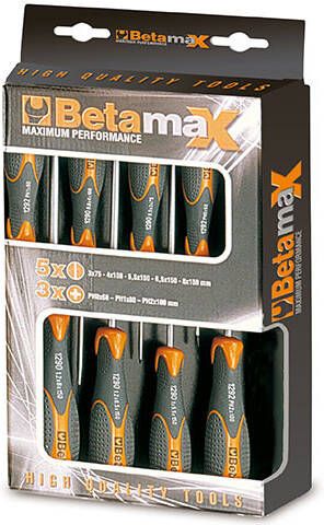 Beta 1293 D8 Schroevendraaierset | Sleuf + Phillips | Max | 8-Delig 012930403