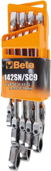 Beta 142SN SC9 Ratel Ringsteeksleutelset | 8 19 mm | +Houder 001420259