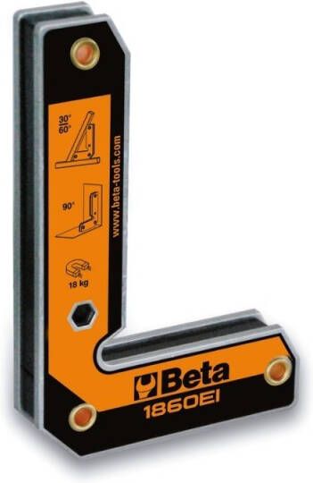 Beta 1860EI Magnetische laswinkelhaak | 90° | voor binnen en buitenhoeken 018600290