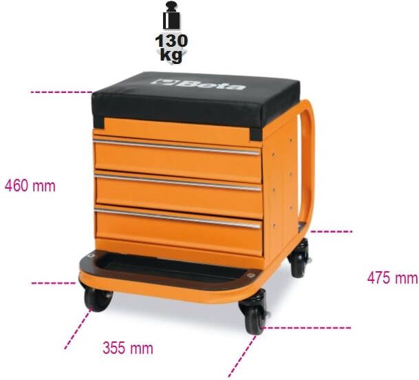 Beta 2258N-O Zitkruk Met Gereedschapsladen 022580021