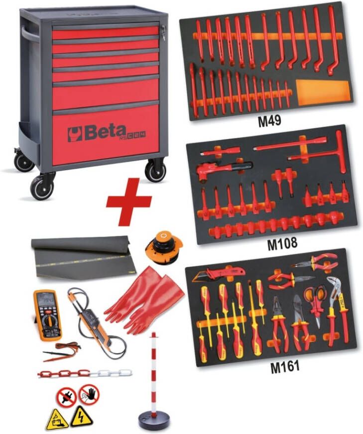 Beta 2400 Rsc24 6 Vem-Wagen + 81-delig Assortiment 024004016