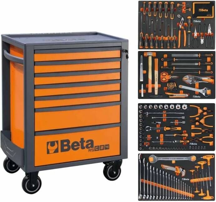 Beta 2400 Rsc24 7 Vis-Wagen + 224-delig Assortiment 024004037