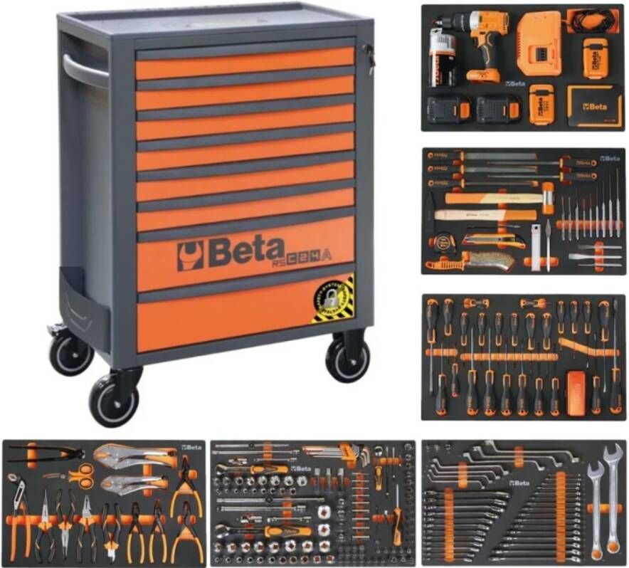 Beta 2400 Rsc24A 8 Vil-Wagen + 411-delig Assortiment 024004008