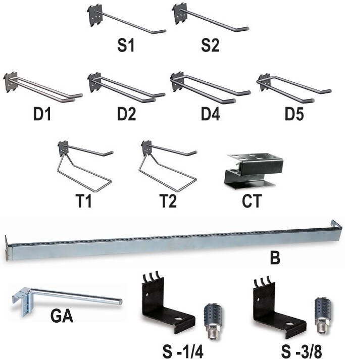 Beta 6888S-1 4-Houders Pneumatisch Gereedsc. 068880605