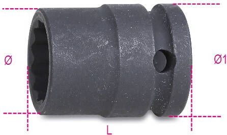 Beta 720B 12-Slagdoppen Twaalfkant 007201012