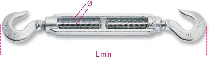 Beta 8007Z-2K M5-Spanschroeven 2 Haken 2Dlg 080079305