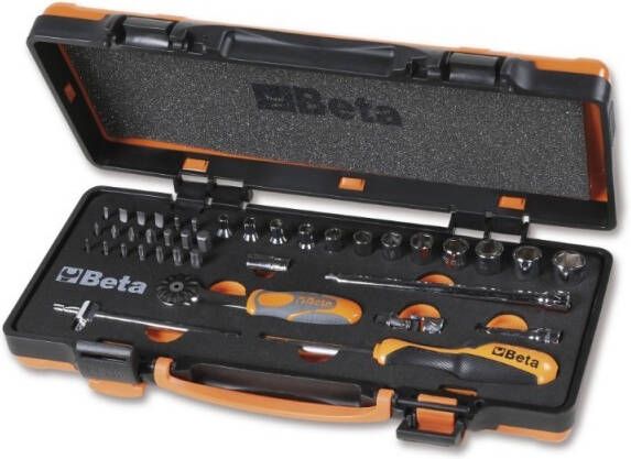 Beta 900 C12MZ 12 zeskant dopsleutels | 20 bits en 7 toebehoren in foam inlegbak 009000983
