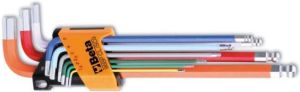 Beta 96BP-CL SC9 9-delig set haakse zeskant stiftsleutels | gekleurd 000961619