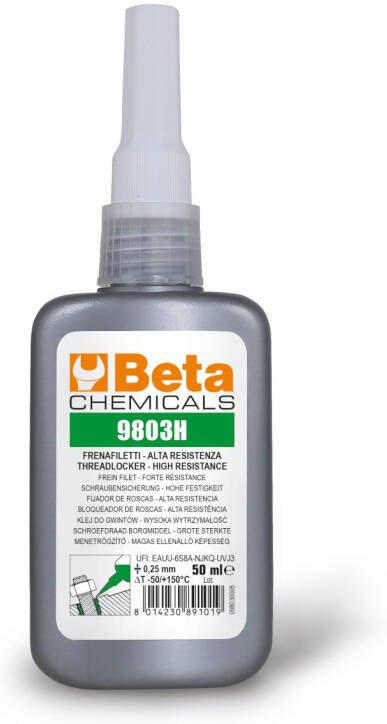 Beta 9803H 250 (1-2)-Schroefdraad Borgmiddel-Grote 098030025