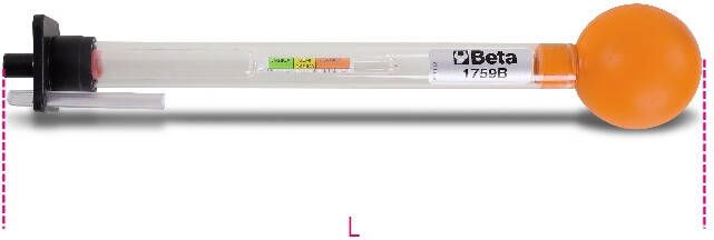 Beta Accu zuurweger glazen cilinder 1759B 017590005