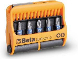 Beta 10-del.set bits met magnetische bithouder in kunststof houder 860PHZ A10