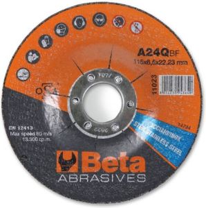 Beta 11023 230X6 5 Afbraamschijven voor staal en roestvast staal met doorgezet center | 10 stuks 110230230
