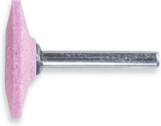 Beta 11115 10X20 Stiftslijpsteen | roze korund slijpkorrel | keramische binding | spitsboogvorm | 25 stuks 111150010