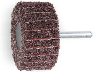 Beta 11276C 120 Lamellen schuurvlies stiftborstel | Lamellen vervaardigd uit schuurmateriaal afwisselend voorzien van korund synthetisch fiber | 10 stuks 112760042